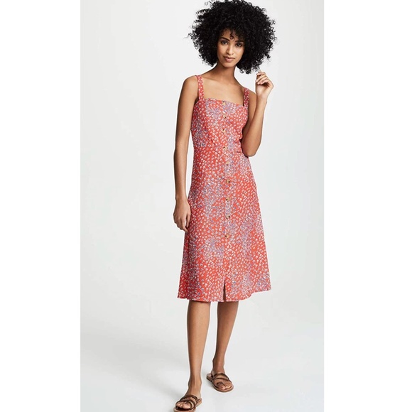 Nightwalker Chloe Dress - Red Floral - Picture 1 of 5